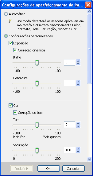 OPÇÕES DE IMPRESSÃO 105 PARA PERSONALIZAR AS CONFIGURAÇÕES DE APERFEIÇOAMENTO DE IMAGEM 1 Na Command WorkStation, vá para Centro de dispositivos > Fluxos de trabalho > Aperfeiçoamento de imagem.