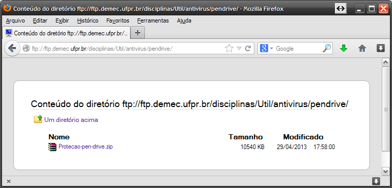 Protecao-pen-drive.zip do site do DEMEC: ftp://ftp.
