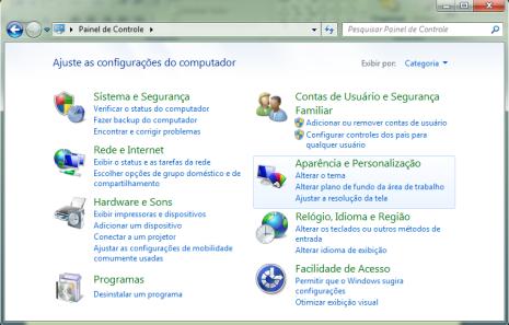 Painel de Controle Painel de Controle 43 44 Acessórios Prova: CESPE-2011 - Correios Ag.