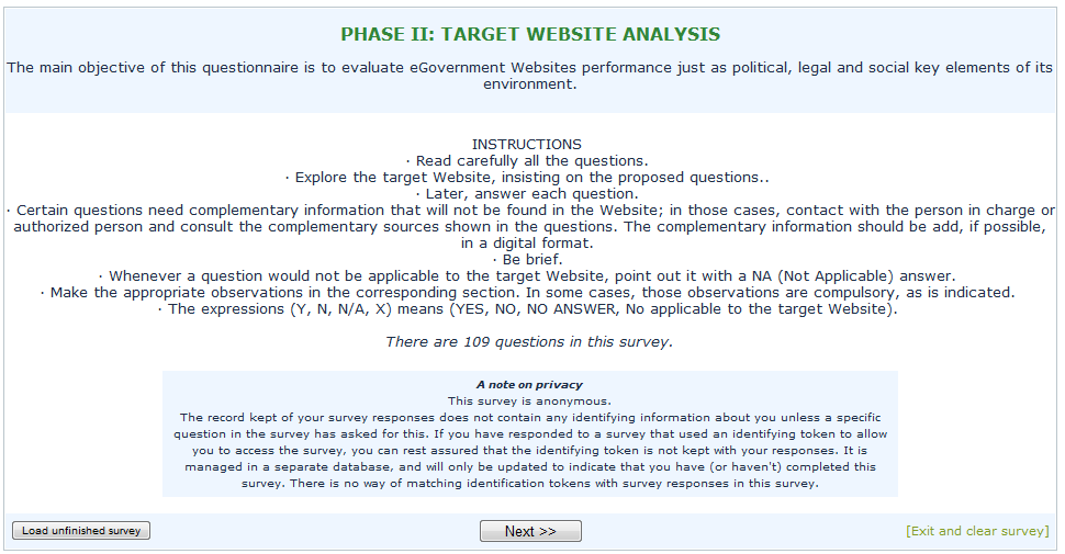 FASE 2: ANÁLISE DO WEBSITE INSTRUÇÕES Leia atentamente todas as questões Explore o website em avaliação, procurando pelas questões propostas Depois, responda cada questão Algumas questões precisam de