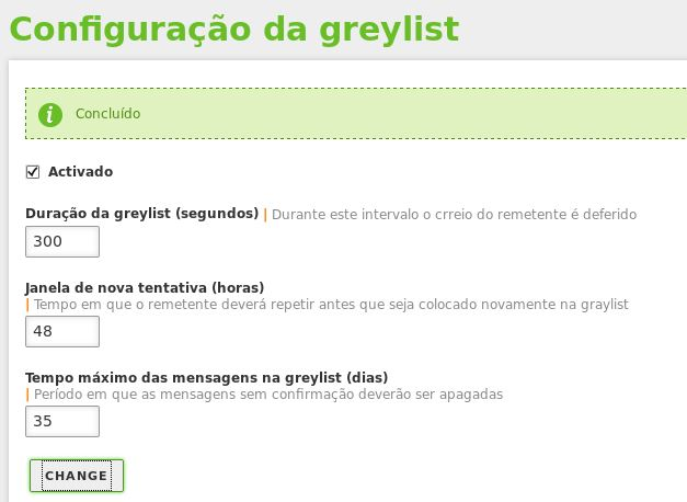 Criamos o domínio da conta de correio servicehd.