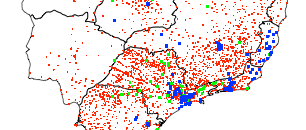 Localização dos Eventos (c)