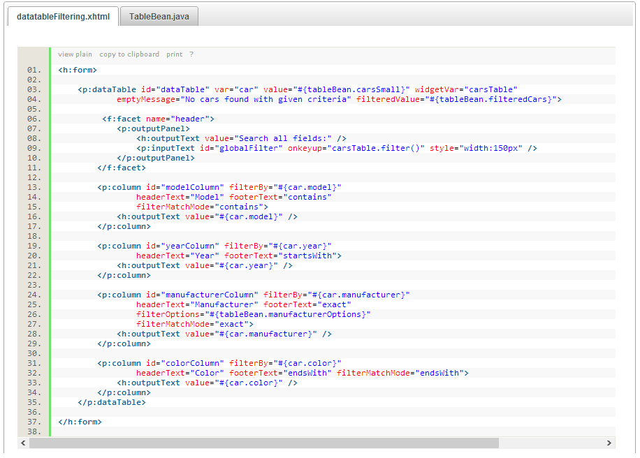 35 Figura 2.7 Código para criação do DataTable. Fonte: PrimeFaces, 2013. 2.4 HIBERNATE Segundo o site Jboss (2013), a persistência de dados através da linguagem Java, por muito tempo foi algo que envolvia desenvolvedores em grandes dificuldades.