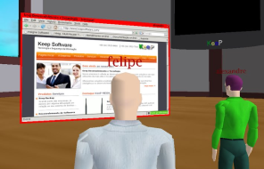 KeeP-Virtual Sala de Reunião Recepção Anfiteatro Abrindo Aplicativo Um ambiente virtual e tridimensional que simula em alguns aspectos a vida real e social do ser humano, pode trazer reduções de