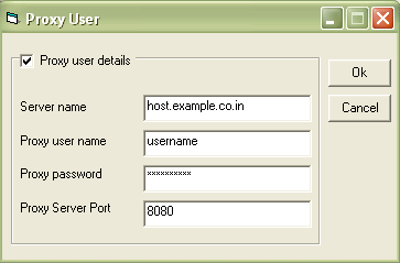 numa_importer Configurações de proxy O usuário pode definir configurações de proxy usando as configurações de proxy, conforme mostrado abaixo: Perfis Adicionar Editar Excluir Detalhes de usuário do