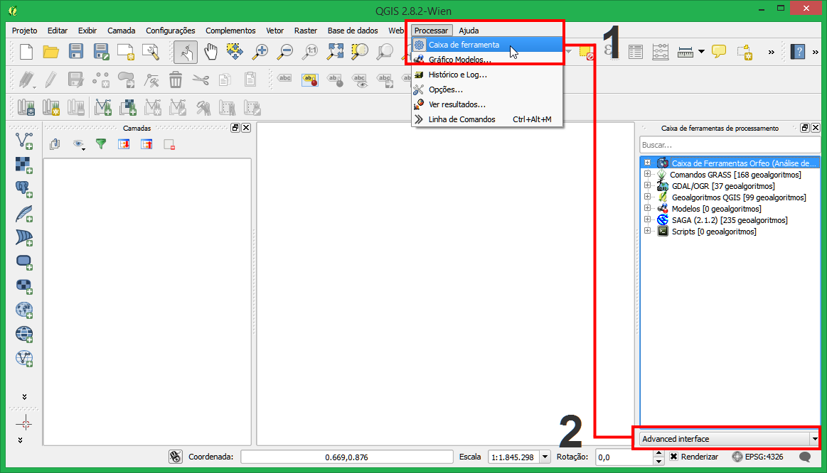 5. Instalação Expressa: Provedores Opcionais Além dos provedores presentes na instalação Standalone, o QGIS suporta dois provedores opcionais cuja instalação deve ser feita por conta do usuário: