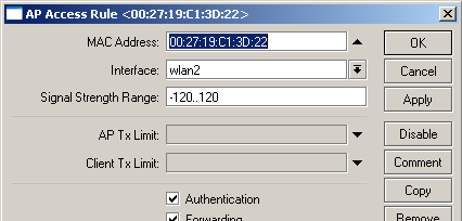 Interface Wireless Controle de Acesso O processo de associação ocorre da seguinte forma: 1. Um cliente tenta se associar a uma interface wlan; 2.