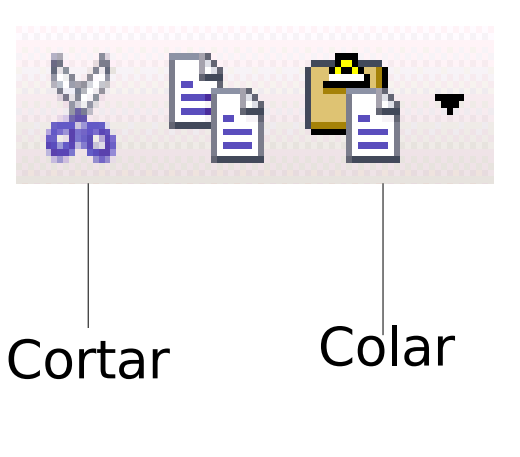 Basicamente, estaremos usando as teclas de navegação juntamente com a tecla Shift. A tecla Shift, como já vimos, serve, também, para as letras maiúsculas.