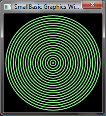 Figura 33 - Retangular Circular Uma variante do programa anterior que desenha círculos ao invés de quadrados. GraphicsWindow.BackgroundColor = "Black" GraphicsWindow.