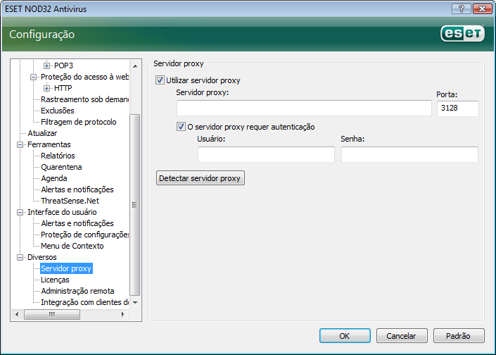 5. Usuário avançado Este capítulo descreve os recursos do ESET NOD32 Antivírus que podem ser úteis para usuários mais avançados.