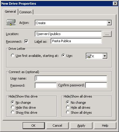 Windows Settings Control Panel Settings Para cada opção você tem varias configurações, por exemplo: Criar um