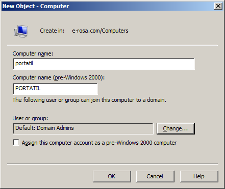 WINDOWS SERVER 2008 CURSO COMPLETO utilizadores ao qual vamos dar o poder de adicionar este novo computador ao domínio.