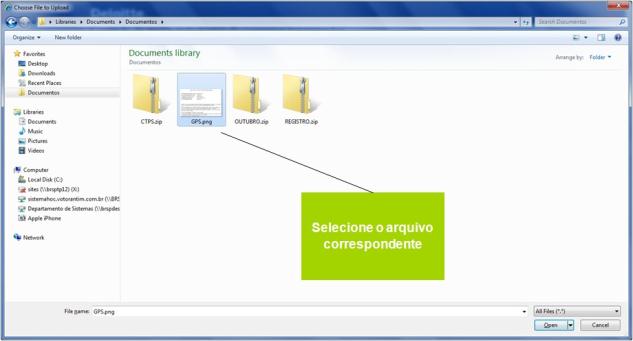 Carga de documentos Carregando arquivos Carregando arquivos da competência individualmente Este formulário exibe todos os documentos que o prestador precisa submeter para análise, na competência