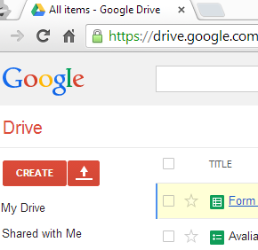 Um caso típico é a criação de formulários de enquetes dentro do Google Drive.