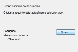 Secção 3: Processamento básico de documentos Figura do passo 2 Passo 3: Seleccione o Idioma do documento dos seus documentos.