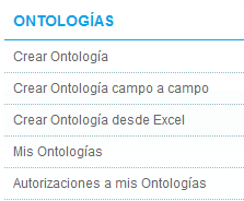 7. GESTÃO DE ONTOLOGIAS Permite realizar uma Gestão Completa de Ontologias, isto é: Criar e Modificar Ontologias Procurar Ontologias por critérios Procurar Ontologias e subscrever-se às mesmas.
