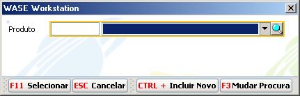 Figura 05 Item 2 Para abri-la clique na seta do campo Código. Em seguida clique na opção Incluir Novo. Na Figura 06 Item 2 visualizamos a tela que irá permitir a criação do novo produto.