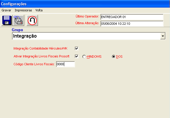 pg.201 Tela de Configurações/Geral Nesta tela configuramos os dados gerais do cliente e seu logotipo.