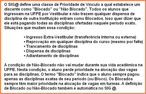 UFPE Digital 26 10.4 Fazer a matrícula 1. Após o acesso ao SIG@, clicar em Matrícula > Matrícula on line 2.