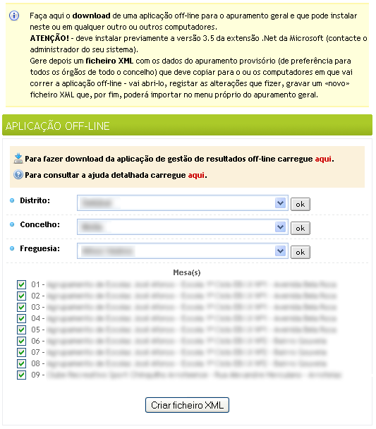 Figura 55 Exemplo da criação do ficheiro XML O ficheiro criado