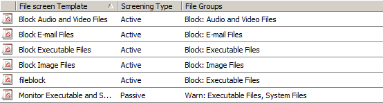 O File Server Resource Manager agora implementa diversos recursos: Quota por diretório ou compartilhando, ao invés de apenas por volume como