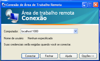 Desta forma temos a segurança de não expor nossos serviços à Internet.