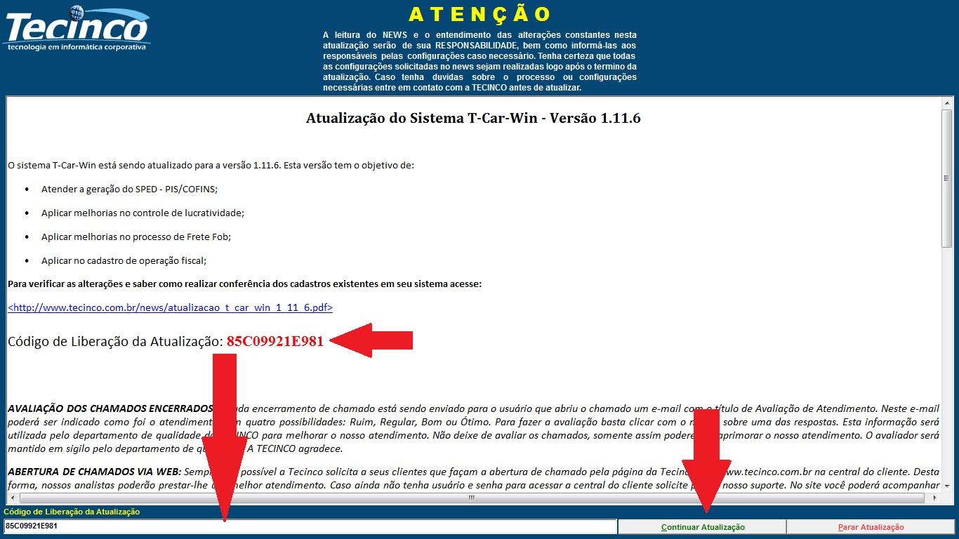 5º Passo Após realizar todas as verificações