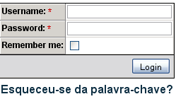 28 Introdução de username e password Fonte: