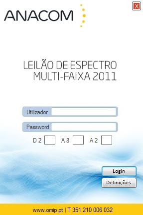 Leilão de Espectro Multibanda Gestão: a autoridade portuguesa de comunicações ICP- ANACOM Atribuição de 39 direitos de utilização de frequências (bandas 450MHz, 800MHz, 900MHz, 1800MHz, 2.1GHzand e 2.