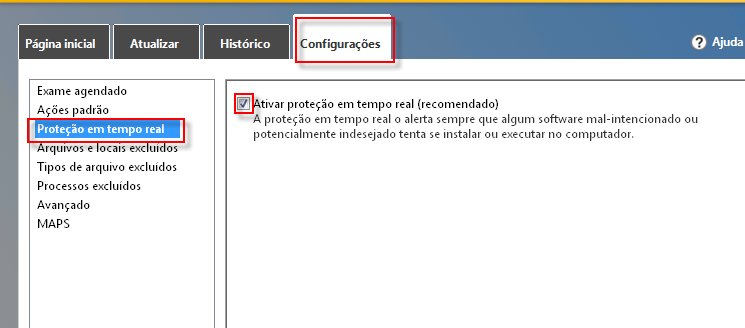 Microsoft Security Essentials Próximo ao relógio do Windows clicar com o botão direito do mouse no ícone do antivírus e depois clique na opção Abrir.