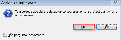 NOD32 Próximo ao relógio do Windows clicar com o botão direito do mouse no ícone do antivírus e