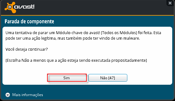 Avast Atenção: Na copia do instalador todos os arquivos.