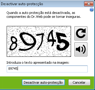 Dr. Web Próximo ao relógio do Windows clicar com o botão direito do mouse no ícone do antivírus e