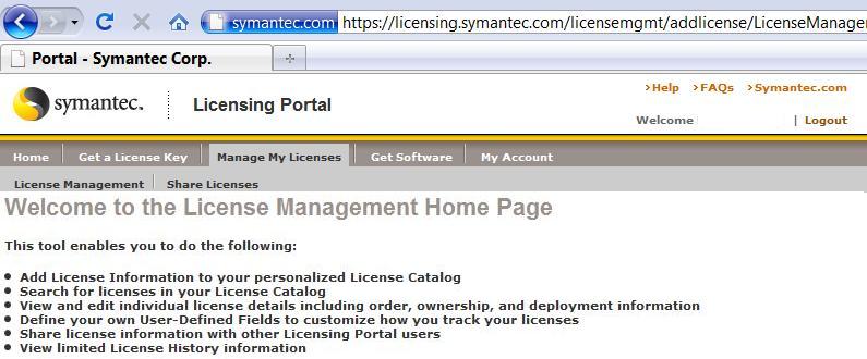 21 conta de usuário e as licenças e fazer o download do software e documentação do Symantec Endpoint Protection.