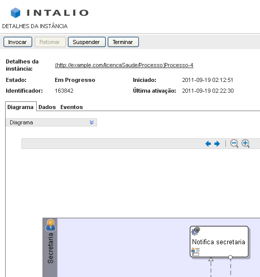 119 Figura 71 Instância do processo de licença saúde em progresso. O autor.
