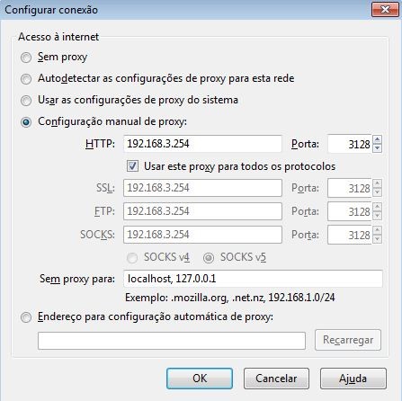 2) Buscando configurações de proxy do Mozilla Firefox e Internet Explorer.