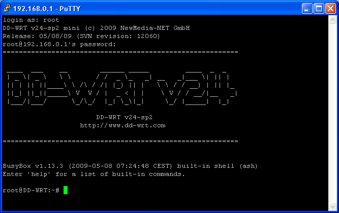 Procedimento: Através de um terminal Linux, executar o seguinte comando: ssh <192.168.0.1>.