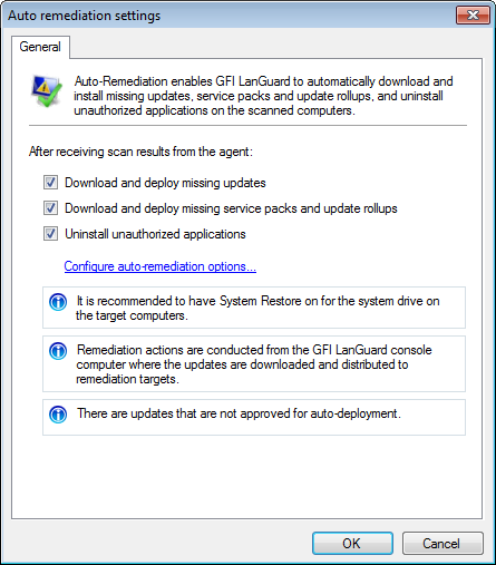 Captura de tela 101: Configurações gerais da correção automática 4.