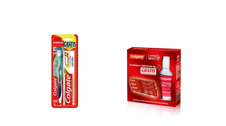 32 Figura 13 Embalagens promocionais da Colgate. Fonte: Disponível em: <www.colgate.com.br>. Acesso em: 06 de março 20