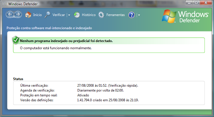 Recursos como o Firewall do Windows e o Windows Defender podem ajudar a manter a segurança do computador.