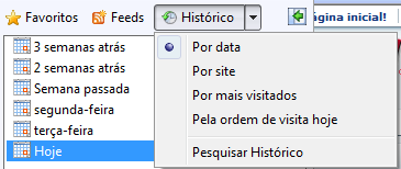 O botão Atualizar refaz a carga do conteúdo da página atual.