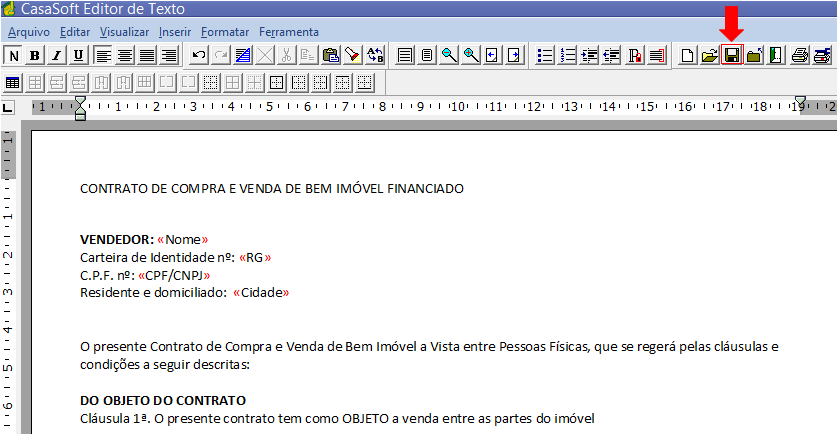 Observe que o editor apresenta agora uma sinalização informando que o campo Nome foi adicionado ao contrato: Faça o