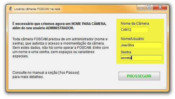 16 1os Passos - Xerloc/Foscam fig.151 Estes são os CAMPOS BÁSICOS para configuração de sua câmera.