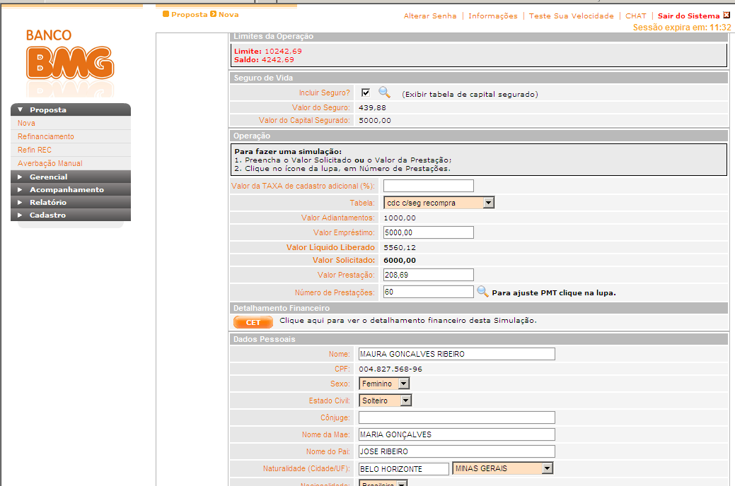 Recompra com seguro A partir de 05/07/2011 está liberada a venda do Seguro Vida Servidor Federal para as operações de Recompra com Servidor Federal Civil.