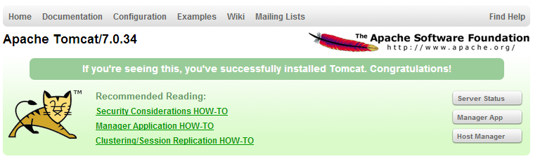 J.2.2 Execução Para testarmos o servidor Apache Tomcat, basta corresmos o executável Tomcat7.exe da directoria C:\Tomcat 7.