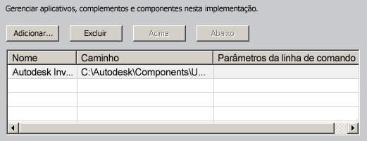 Algumas outras configurações comuns de produto são as seguintes: Preferências do usuário para o comportamento do produto Instalação de arquivos de suporte, como as bibliotecas de materiais Acesso a