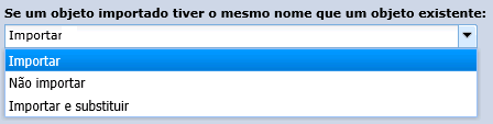 Como preparar o ambiente de produção para uma nova release Determinando se a importação deve ser definida como atual Como definir opções de importação Durante uma importação, você deve especificar se