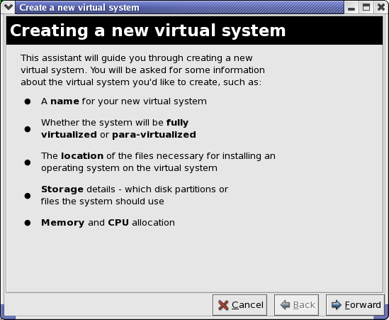 Red Hat Enterprise Linux 5 Virtualization 2. A partir do menu Arquivo, selecione Nova Máquina. Figura 17.