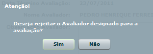 Clique no botão ; O sistema abre o calendário para sugerir nova data para avaliação; Clique no botão ; O sistema exibe a seguinte mensagem: Clique no botão ; O IPEM receberá e-mail informando a