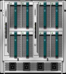 Única Solução de Blades do Mercado que não necessita de SAN Switches FC/FCoE Beneficios Ligações directas de FC/FCoE aos storage sem necessidade de SAN Switches Redução imediata de custos e